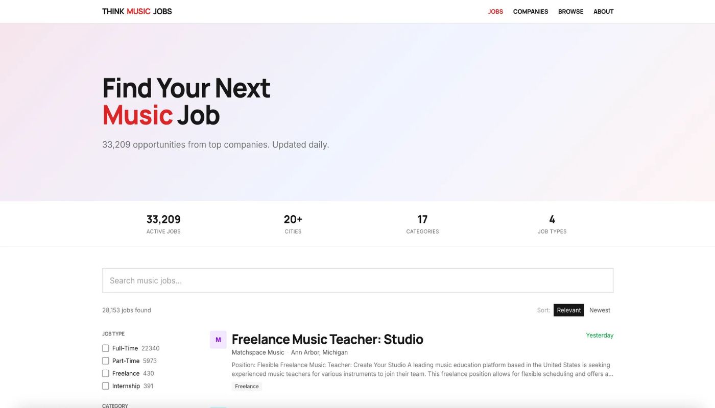 Think Music Jobs