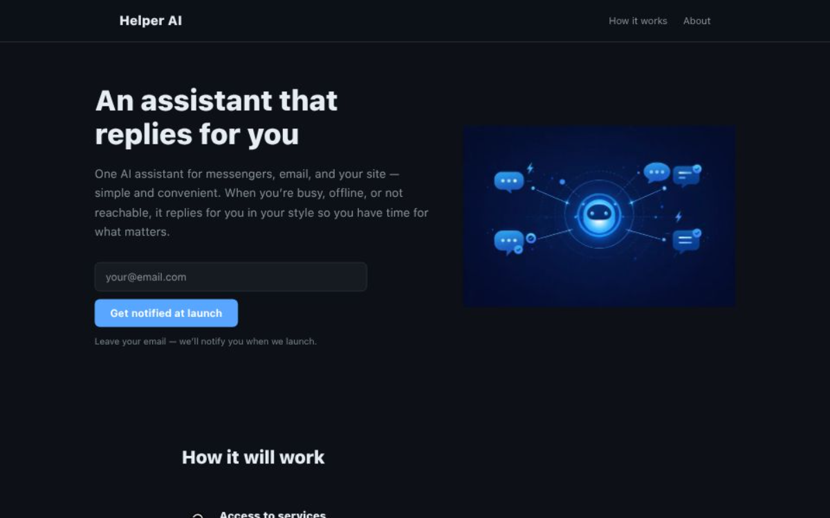 Helper AI — Smart auto-responder