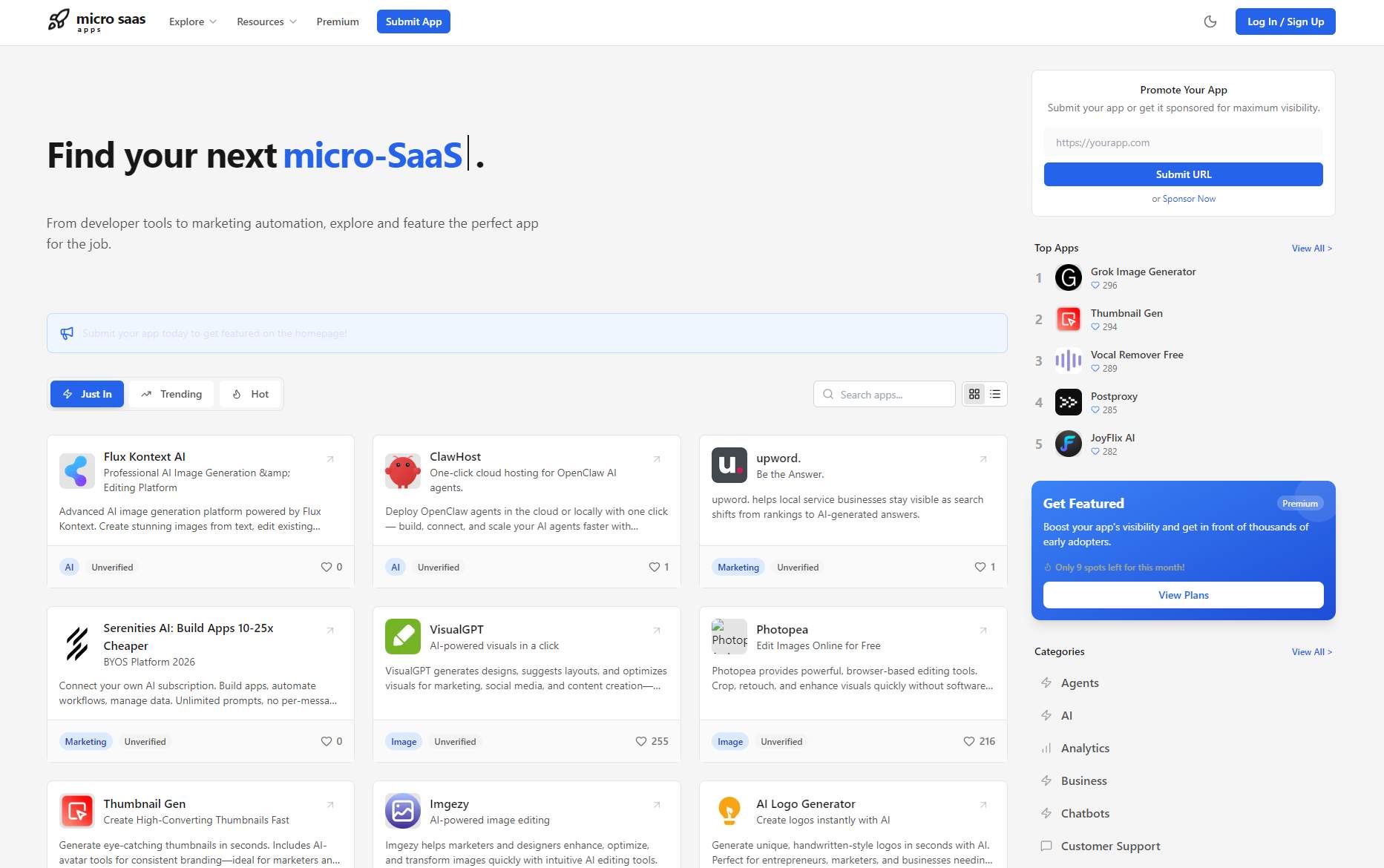 MicroSaaS Apps