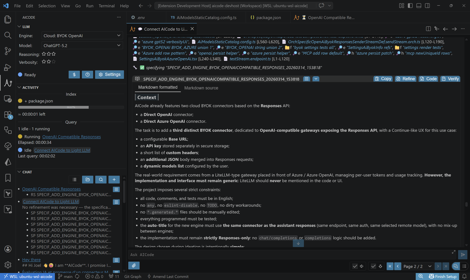 AICode, the only AI coding agent capable of maintaining legacy enterprise software.