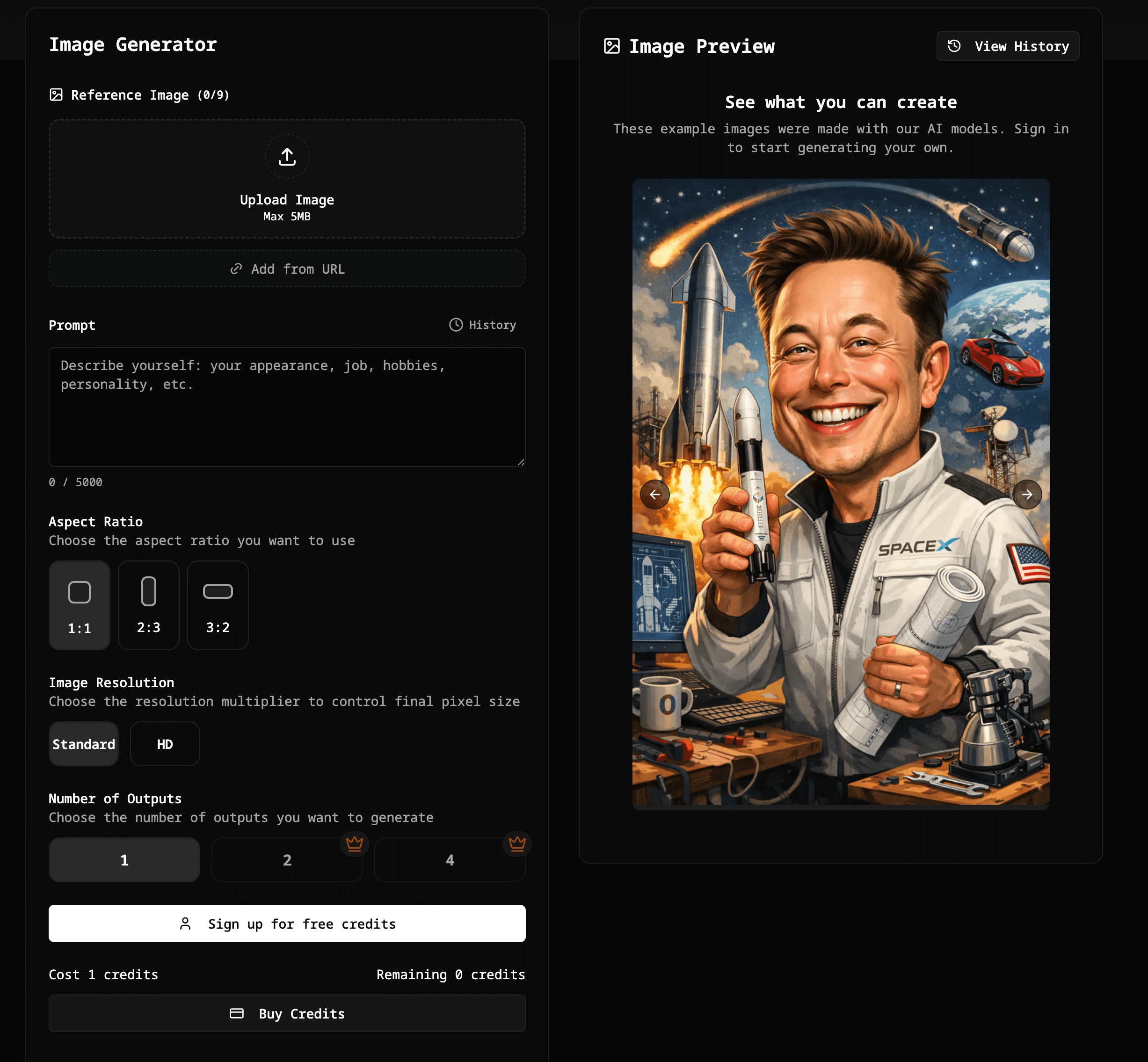 Create Caricature of Me and My Job