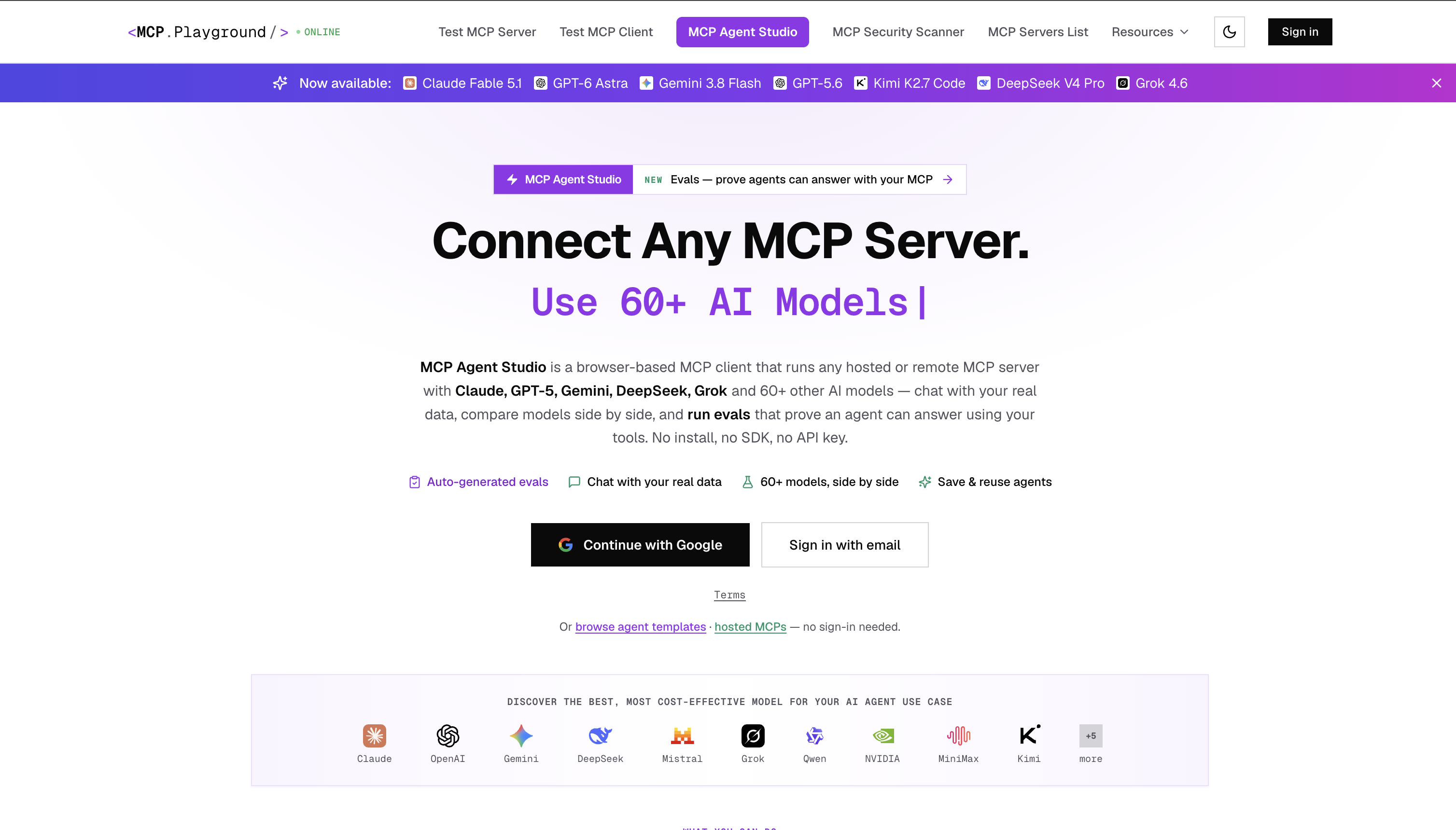 MCP Playground Online