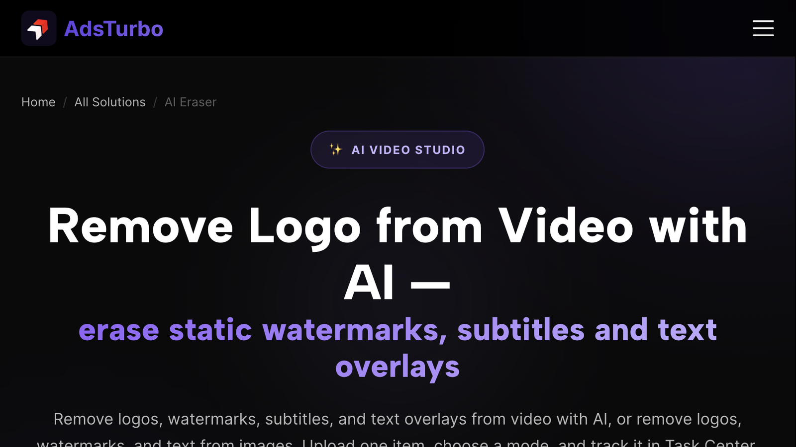 AdsTurbo Watermark Remover