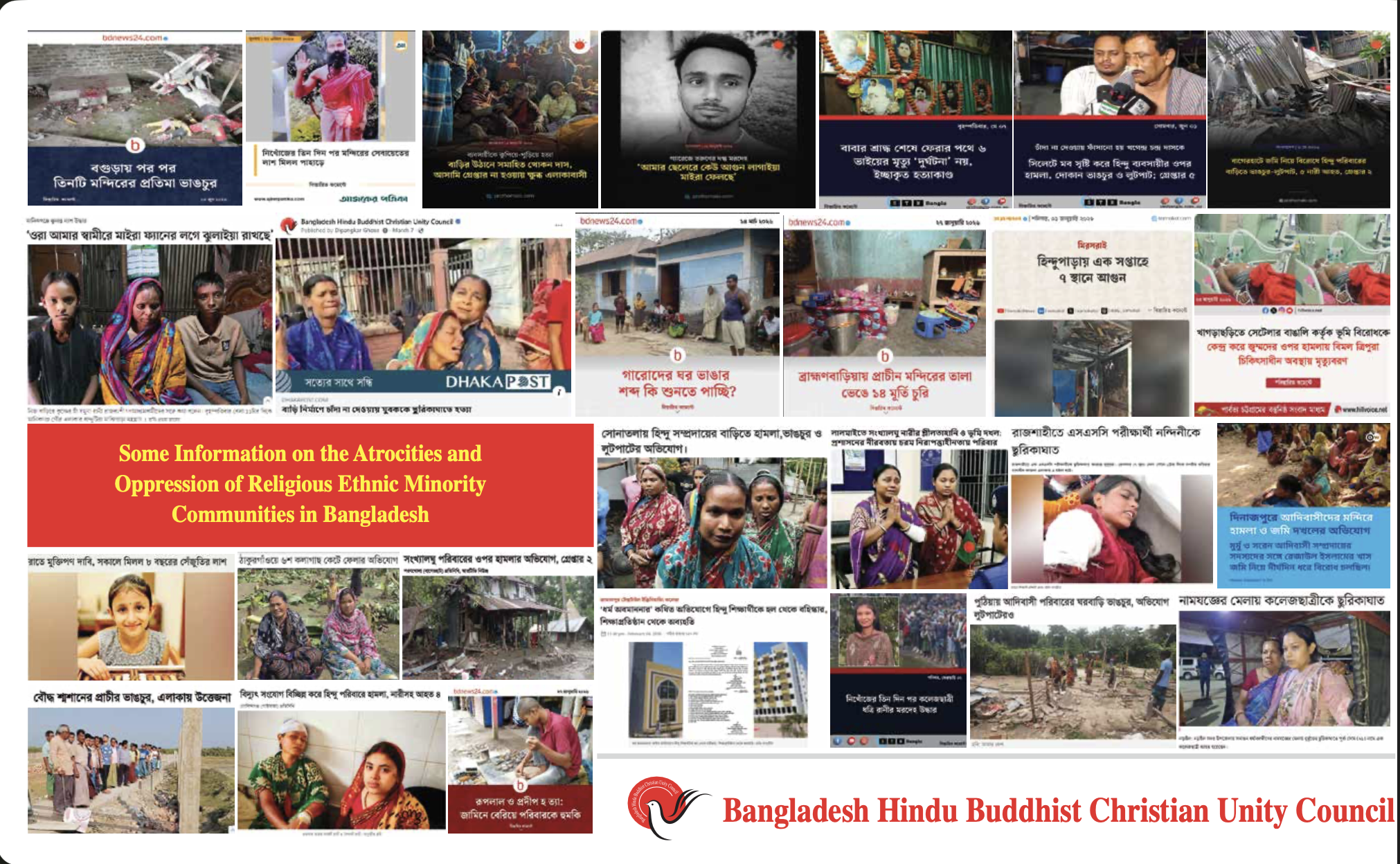 Report on Communal Atrocities committed upon the Religious - Ethnic Minorities in Bangladesh