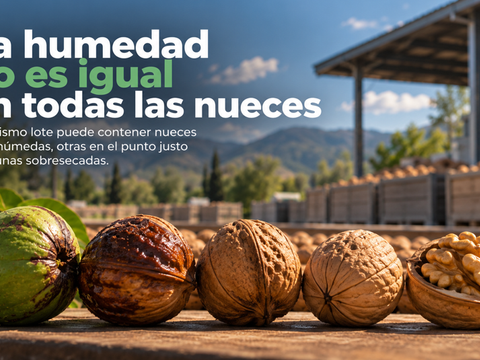 Variabilidad de la humedad en nueces
